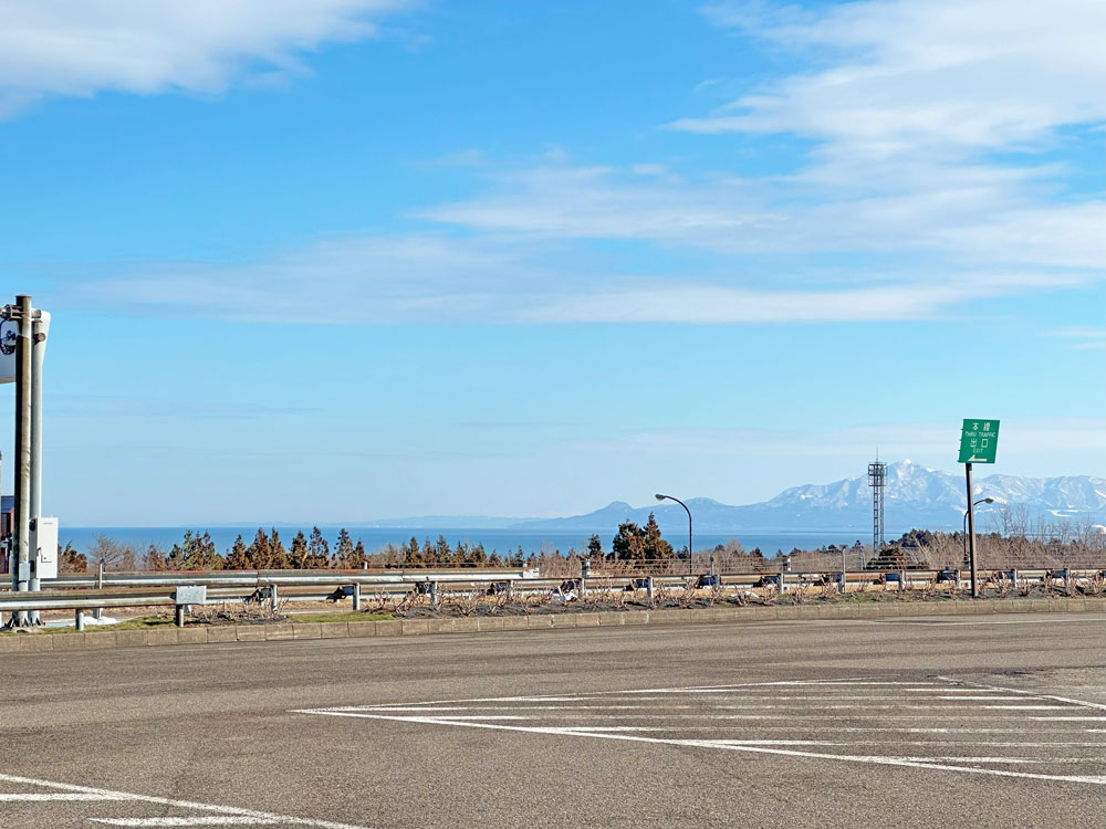 名立谷浜SAからの日本海